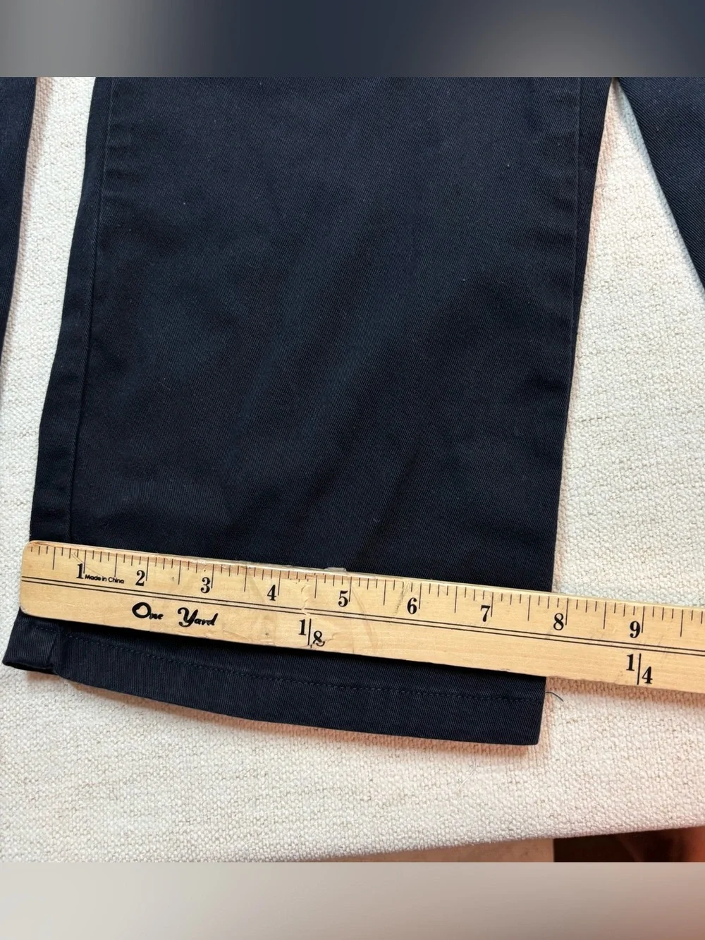 Set of 2 Dennis Men 29x32 uniform Chino Pants - Classic Straight Fit navy blue